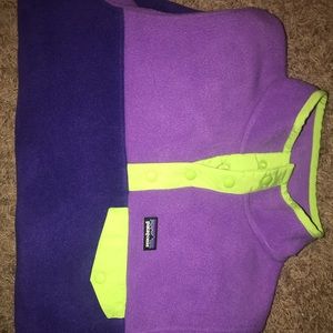 Like new light & dark purple & green Patagonia